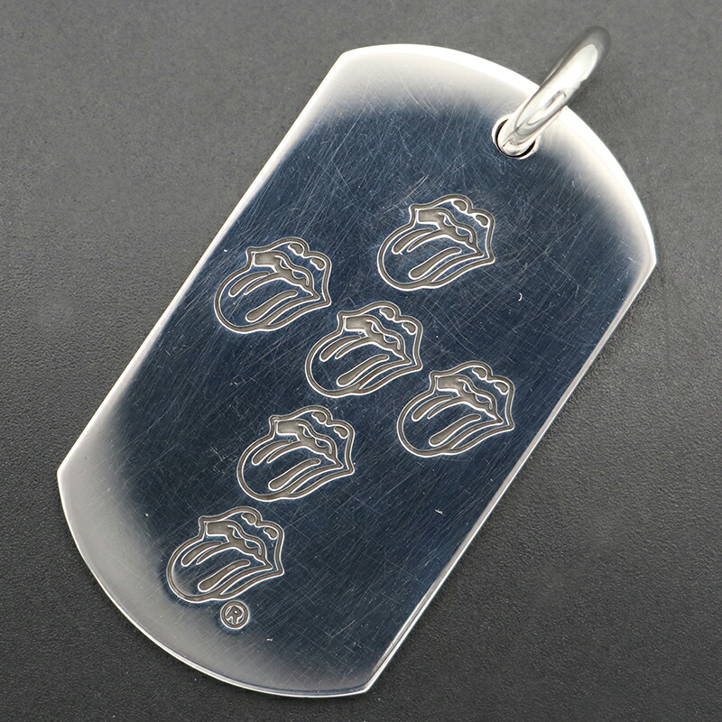 クロムハーツ【CHROMEHEARTS】【ラージ】 下唇＆タン/はやりっ児/ドッグタグ/FUCKER/23.7ｇ 【中古】141501