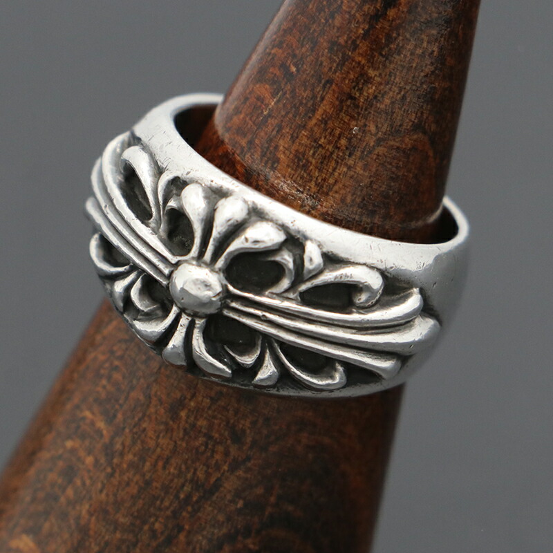 クロムハーツ【CHROMEHEARTS】フローラルクロスリング/21.5号/18.0g【中古】142238