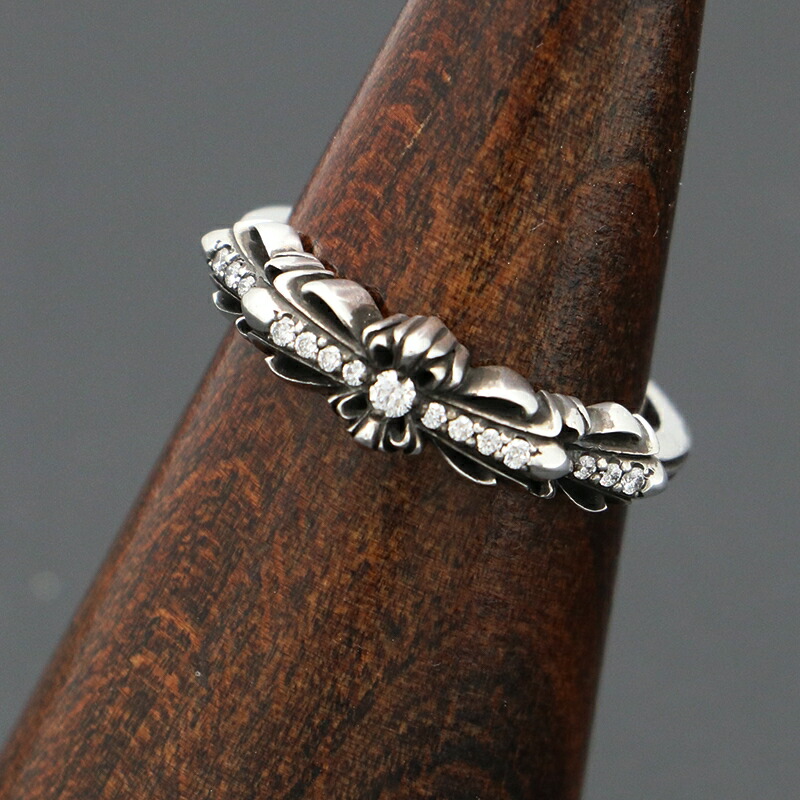 楽天市場】CHROME HEARTS FLORAL CROSS RING PAVE DIAMOND クロム