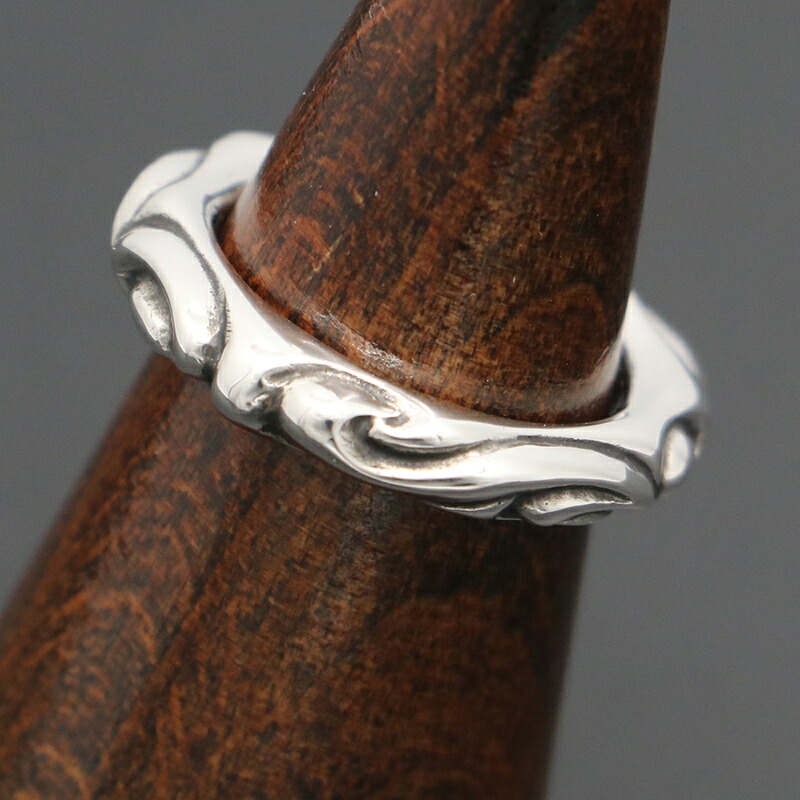 クロムハーツ【CHROMEHEARTS】【保証書付】スクロールバンドリング/14号/8.02g【中古】141027｜ブランド鑑定団