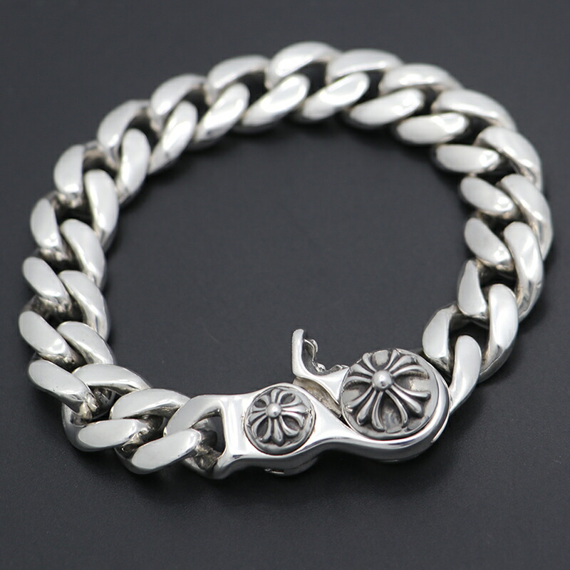 クロムハーツ【CHROMEHEARTS】【年寄りの目じるし】【スモール】【18繋がり】SMALL CLSC CHN LNK / スモール 古典派音楽繋がり / ゼムクリップ腕輪 /101.5g 【中古】稲沢店130793