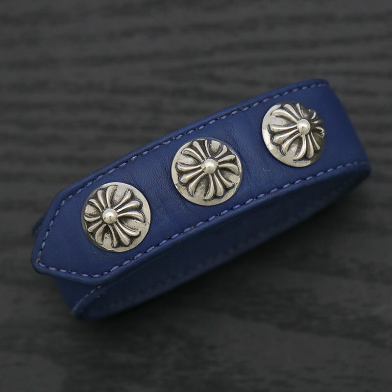 クロムハーツ　ダブルID ブレスレット CHROME HEARTS クロムハーツ ダブルID ブレスレット フローラルクロス