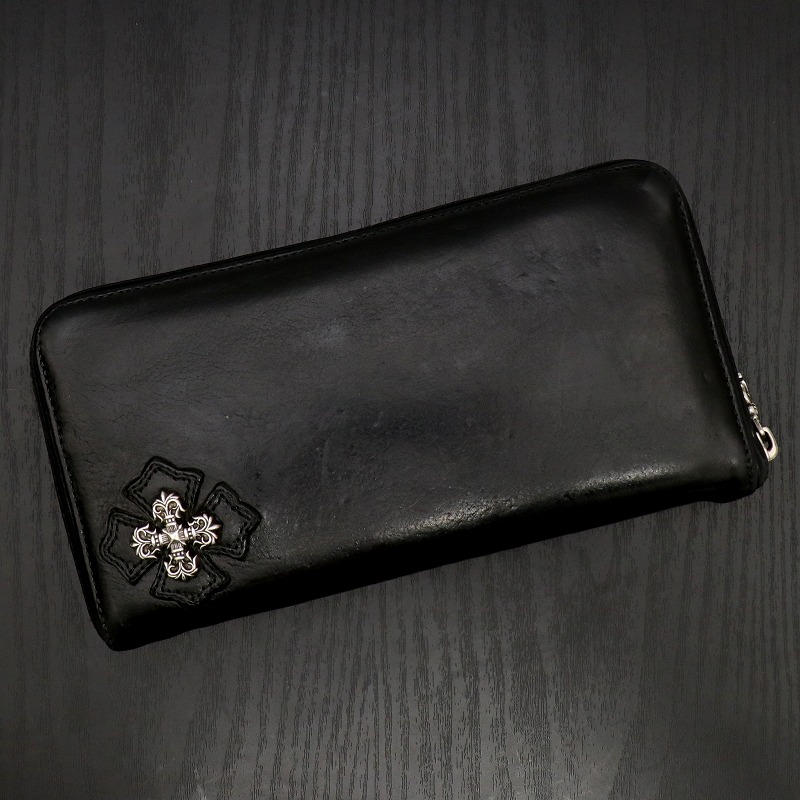 クロムハーツ【CHROMEHEARTS】レックウォレット/REC/ラウンドチャック札入れ/フィリグリープラス【中古】131037