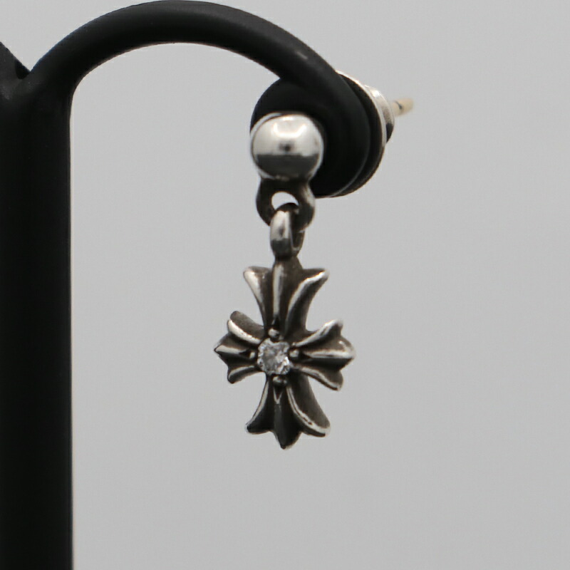クロムハーツ【CHROMEHEARTS】【両面ダイヤモンド】 ドロップピアス / タイニーE CHプラス / 1.16g【中古】141952|ブランド鑑定団