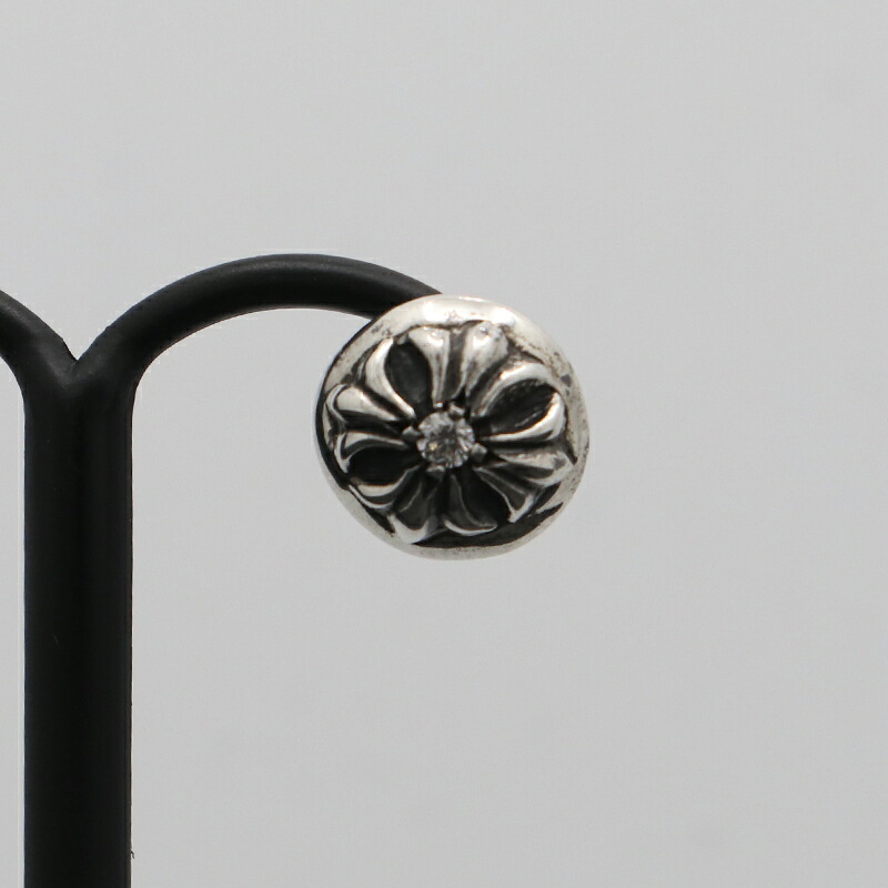 クロムハーツ 【CHROMEHEARTS】 【ダイヤモンド】クロスボール / スタッド ピアス /クロスボールピアス/ 1.40g 【中古】141709|ブランド鑑定団