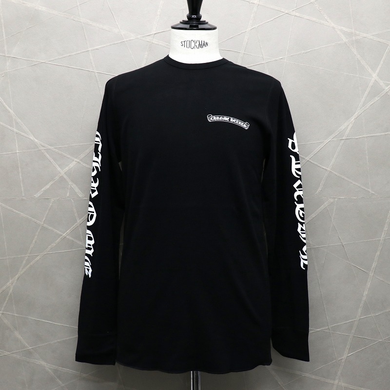 CHROME HEARTS ロングスリーブシャツ ポケットT ブラック S CHROME HEARTS クロムハーツ（原本無） USA製 ロングスリーブ