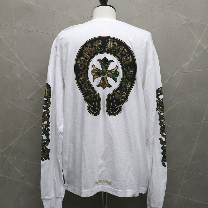 楽天市場】CHROME HEARTS Camo Horseshoe L/S Tee クロムハーツ