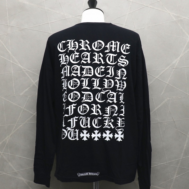 タイムセール‼️CHROMEHEARTS クロムハーツ バックダガープリントロンT CHROME HEARTS クロムハーツ ダガー プリント ロンT 長袖 | chromehearts