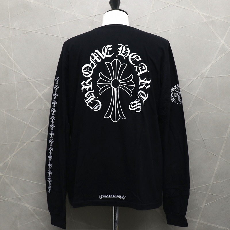 楽天市場】クロムハーツ【CHROMEHEARTS】黒色/ロゴプリント/ネック