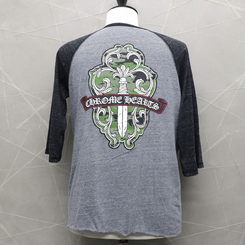 楽天市場】CHROME HEARTS HENLEY T-SHIRT CHARCOAL GRAY クロムハーツ