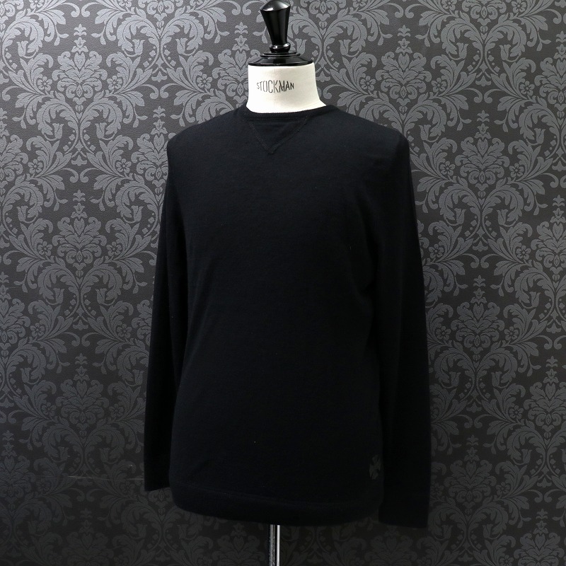 クロムハーツ【CHROMEHEARTS】【カシミール】CHつけ加える継ぎ切れ/カシミヤ編み物/黒いこと/M大きさ【中古】131978