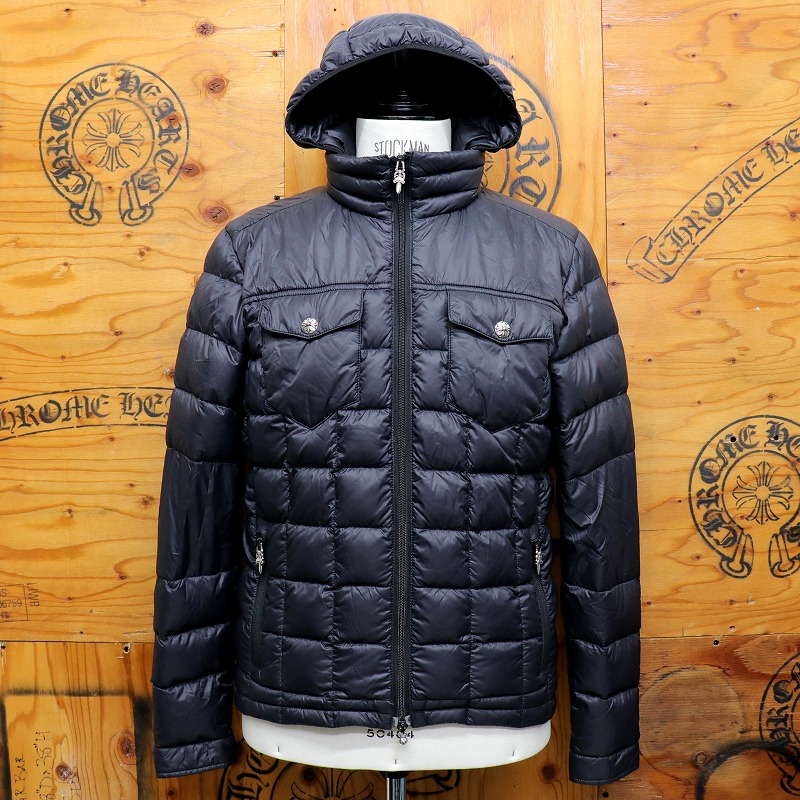 クロムハーツ【CHROMEHEARTS】落ち込む上衣/ボンネット取りはらい可/差し交わす名取り草/S大きさ【中古】141419