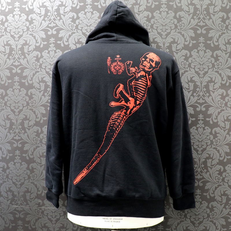 【HIR】新品FOTI フォッティ ジップアップパーカー M CHROME HEARTS クロムハーツ FOTI ZIP HOODIE フォティ プリント