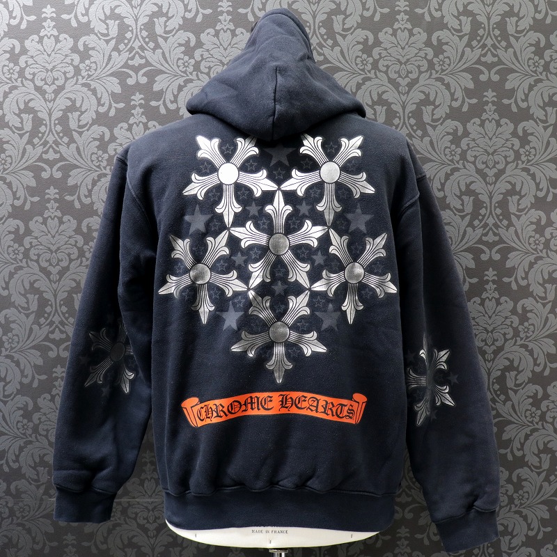 クロムハーツ アームクロスパッチ付きダガーハーフジップパーカー SM imgrc0099285941.jpg