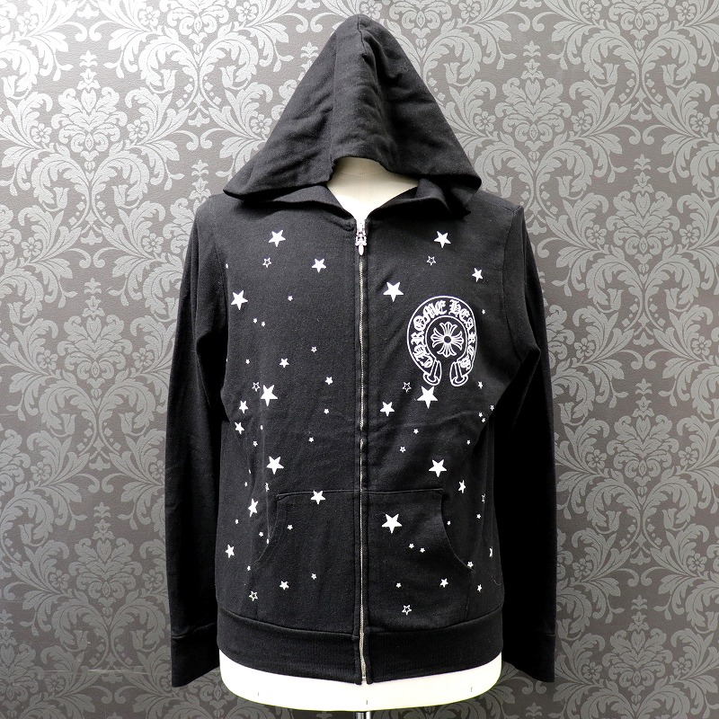 【新品未開封】クロムハーツ 東京限定 ホースシュー ジップ フーディー M 未使用 CHROME HEARTS ホースシュージップアップパーカー 東京