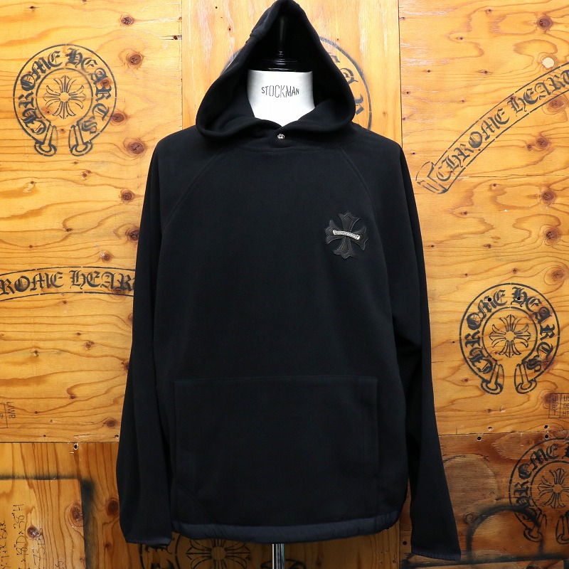 クロムハーツ【CHROMEHEARTS】GRP Y NOT DETENTION /フリースパーカー/フーディー/はりつけ台名取り草/スピード競技ストッパー/XL大きさ【中古】142167