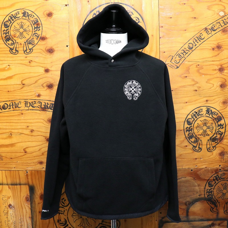 クロムハーツ【CHROMEHEARTS】YKT U DETENTION HDPL FLC/フリースパーカー/フーディー/差し交わす名取り草/スピード競技ストッパー/L大きさ【中古】142130