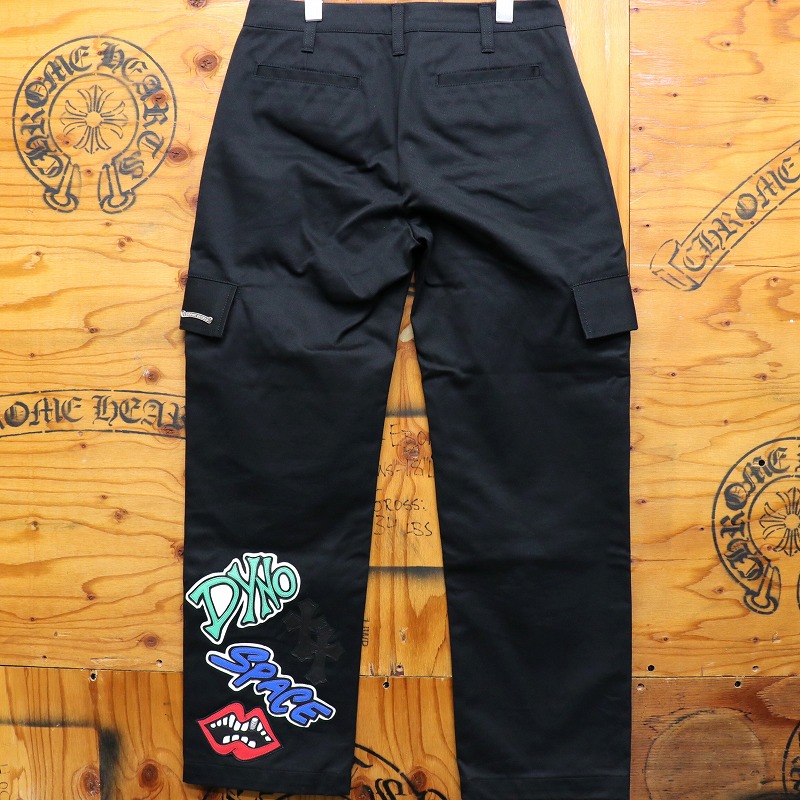 クロムハーツ【CHROMEHEARTS】【レディース】カーゴパンツ/DYNO SPACE/チョンパー/セメタリークロスパッチ/はりつけ台名取り草/24in【中古】148