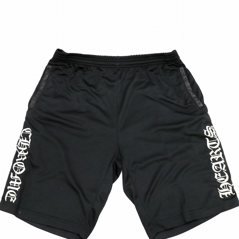 クロムハーツ【CHROMEHEARTS】TRACK PANTS/トラックパンツ/サイドクロスボール/レザー切替/ショートトラックパンツ/Lサイズ【中古】141440|ブランド鑑定団