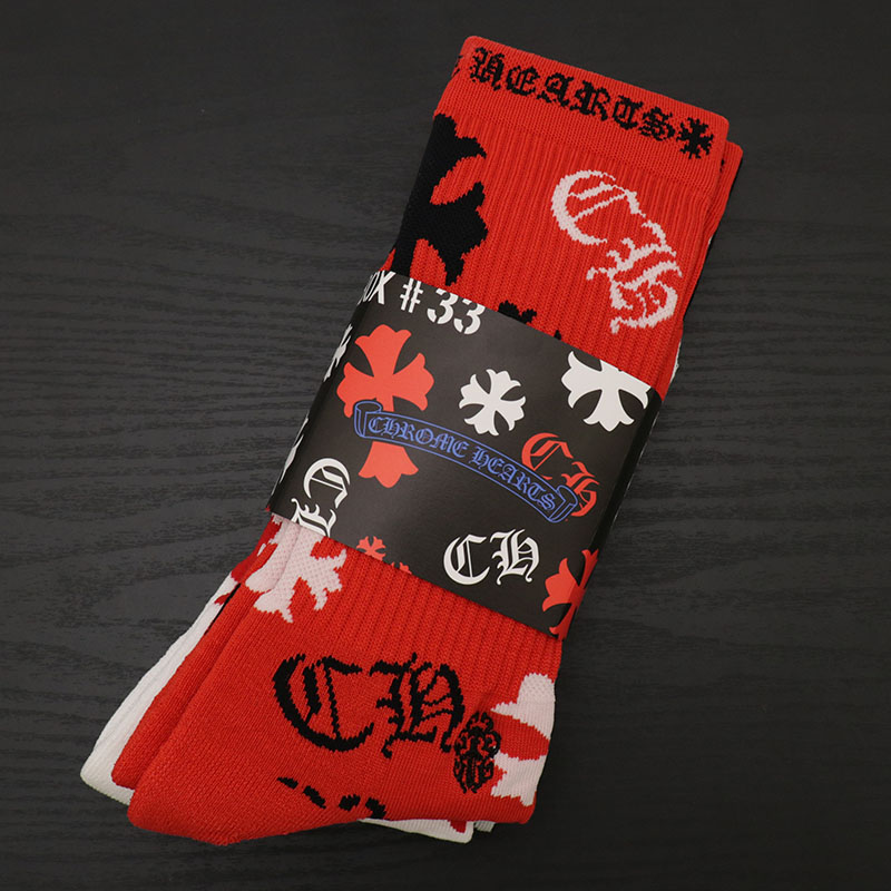 axt☆　Chrome Hearts ソックス2足セット グリーン/レッド CHROME HEARTS SOCKS | Chrome Hearts