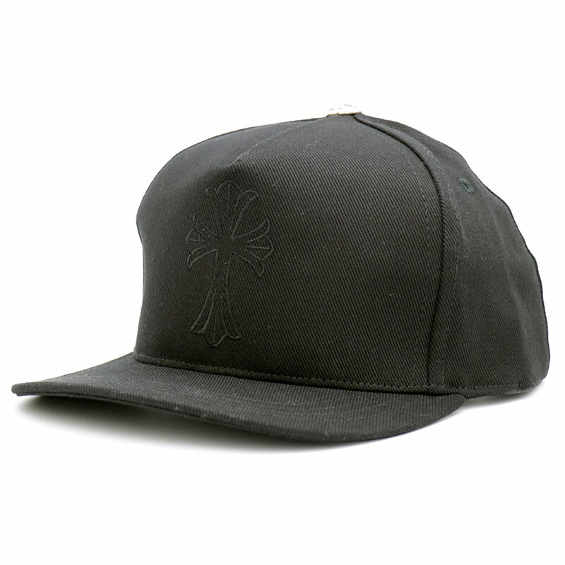 CHROME HEARTS 刺繍ロゴ キャップ ブラック CHROME HEARTS 【極美品】CHROME クロムハーツ VERTICAL CH ロゴ