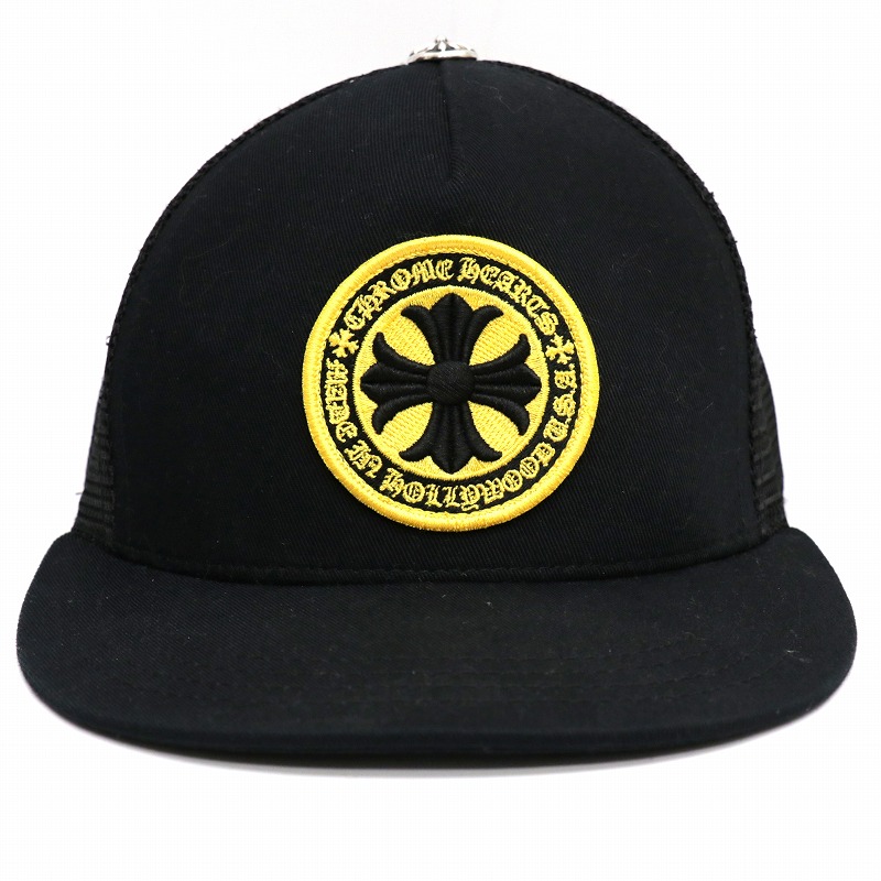 ※イーツー【クロムハーツ】バーティカル　CHロゴ　キャップ　ブラック gbss_vrtcl-bb-ch-bk-240923