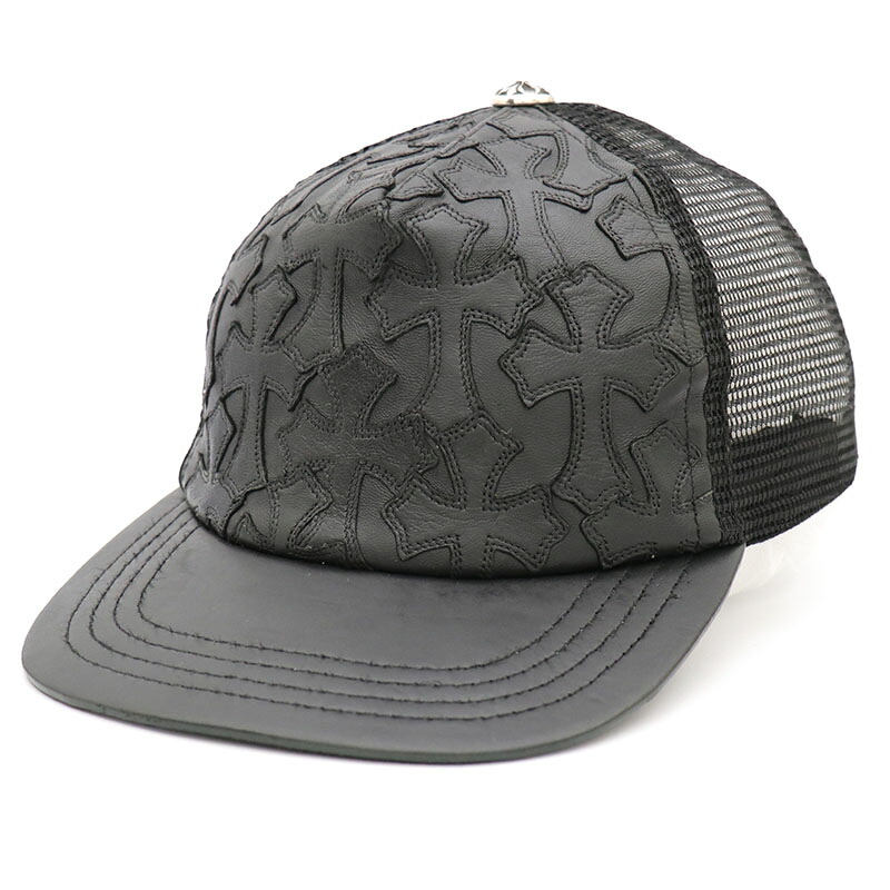 クロムハーツ【CHROMEHEARTS】セメタリークロスパッチ/メッシュキャップ/トラッカーキャップ/帽子/クロスボール/ブラック【中古】14882|ブランド鑑定団