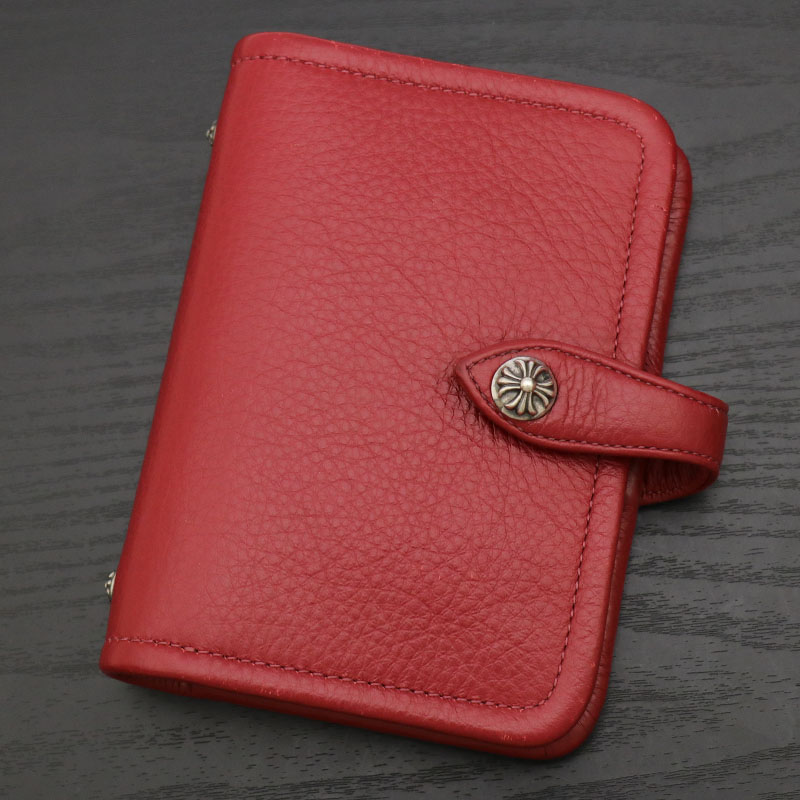 クロムハーツ【CHROMEHEARTS】【ミニ】アジェンダ/手帳カバー/プレーン/レッド【中古】141855