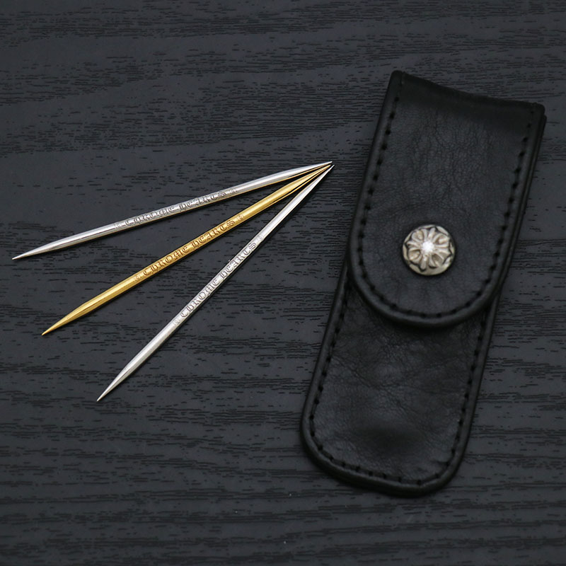クロムハーツ【CHROMEHEARTS】【22K×K18WG】【金剛石】トゥースピック＆トゥースピックケース/爪楊枝/3.7g/3.3g/3.1g【中古】141970
