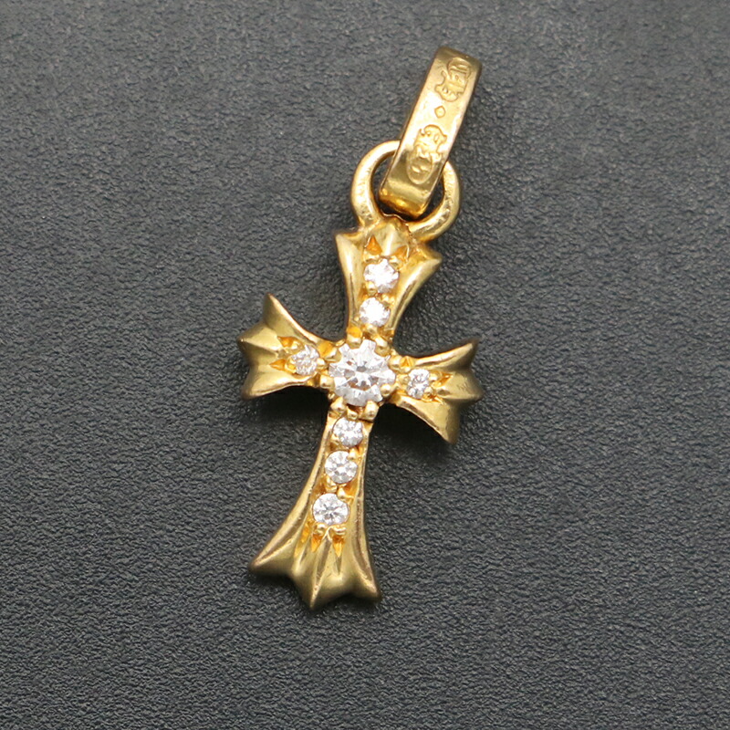 クロムハーツ【CHROMEHEARTS】【22K】【金剛石】 ベイビーファットチャーム / 差し交わす惹きつける /3.07ｇ  【中古】142349