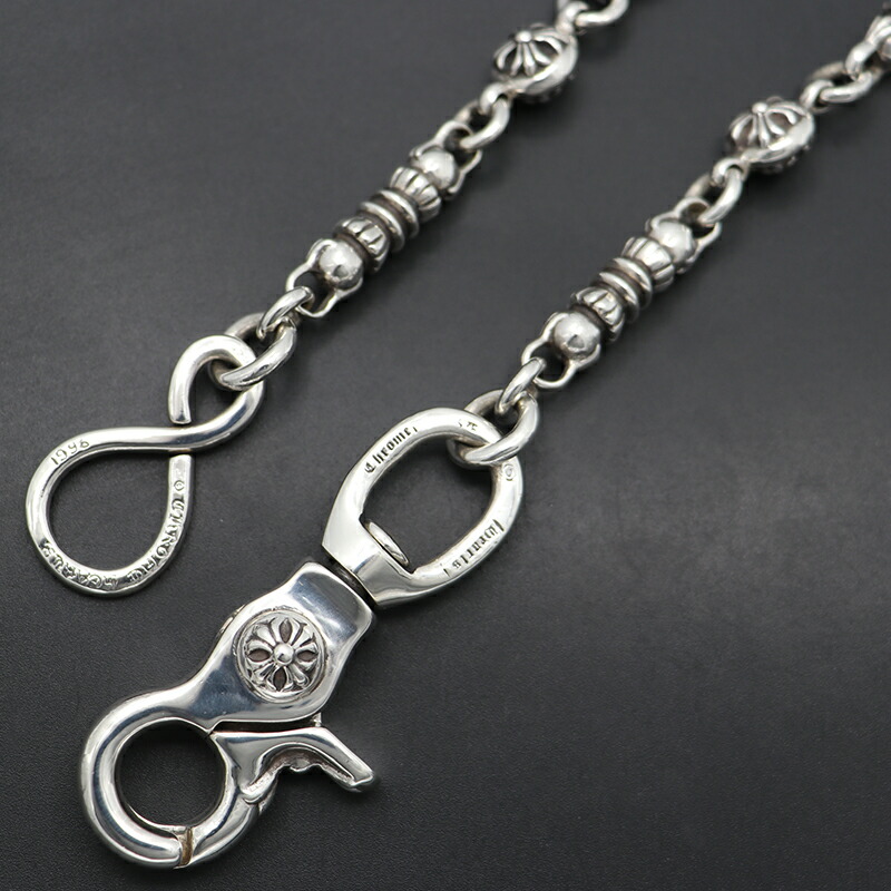 クロムバレルチェーン ウォレットチェーン シルバー925 良品 145g クロムバレルチェーン ウォレットチェーン シルバー925 良品 145g