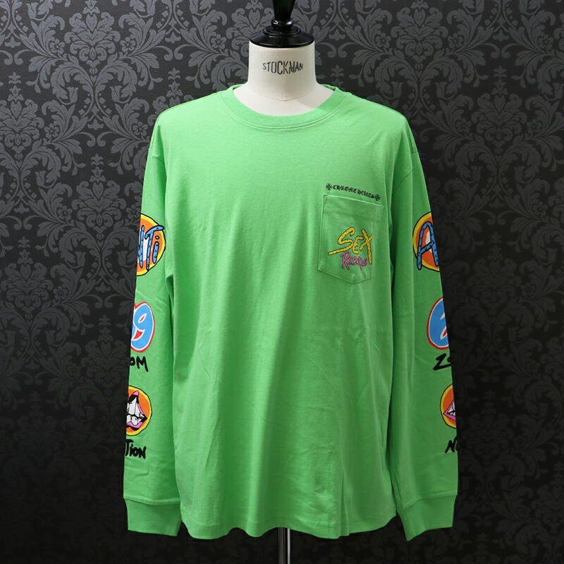 クロムハーツmatty boy マティボーイ ロンT グリーン LS グラフィック 