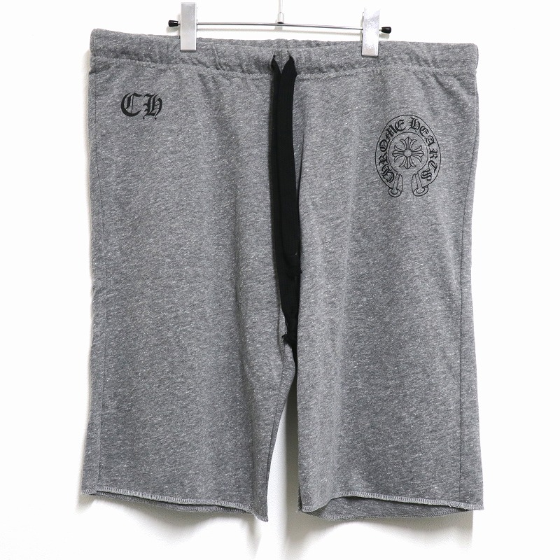 新品未使用 クロムハーツ ynot CHロゴ グレー ハーフパンツ 国内正規品