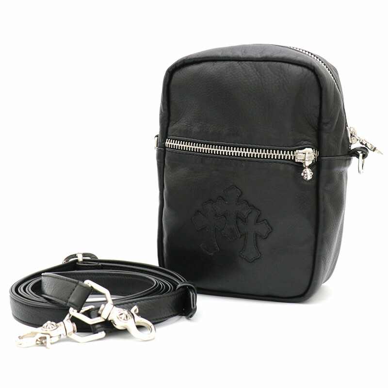 クロムハーツ【CHROMEHEARTS】 TAKA MINI LTHR / 隼 ミニ / ショルダーバッグ / セメタリークロスパッチ【中古】141956