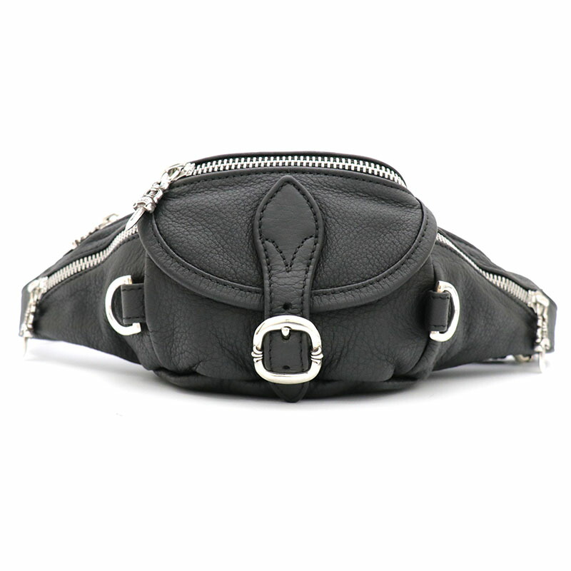 クロムハーツ【CHROMEHEARTS】【ミニ】ミニスナットパック / 酉の方角合切袋 / 上半身御徒面子 / 黒いこと 【中古】141958