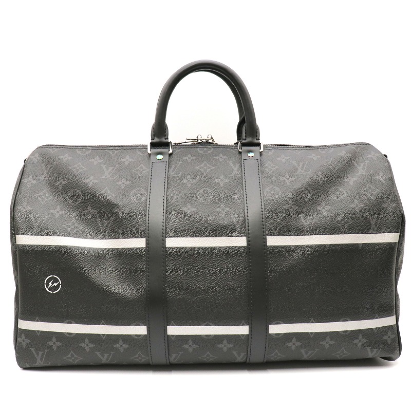 ルイヴィトン【LOUIS VUITTON】M43413/キーポル・バンドリエール45 ボストンバッグ/モノグラム・エクリプス 帆布/欠けら【中古】121354