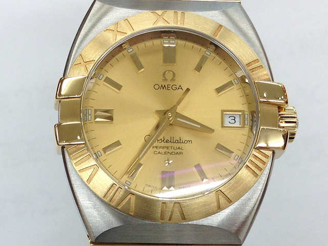 楽天市場 メンズ時計 中古 Omega オメガ コンステレーションダブルイーグル 1211 10 Ss Yg パーペチュアルカレンダー メーカーコンプリートサービス済み 楽ギフ 包装選択 質屋かんてい局上尾駅前店