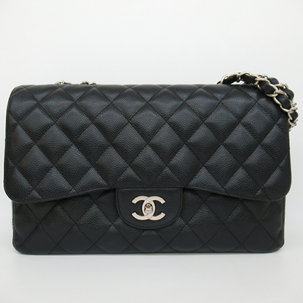 レディース【中古】 　ＣＨＡＮＥＬ　シャネル A28600 デカマトラッセ ３０ チェーンショルダーバッグ キャビアスキン シングルフラップ 【楽ギフ_包装選択】