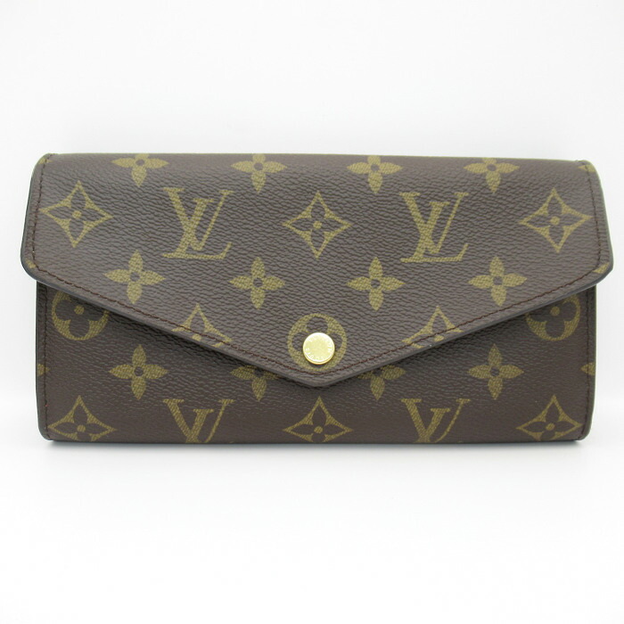 【美品】ルイヴィトン モノグラム ポルトフォイユ サラ 二つ折り財布 ブラウン LOUIS VUITTON】ルイヴィトン『モノグラム ジャイアント