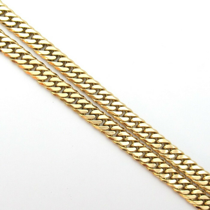 【中古】 喜平ネックレス K18 ゴールド 金 6Wネックレス 6メン ダブル 50.2g 50cm【楽ギフ_包装選択】|質屋かんてい局上尾駅前店