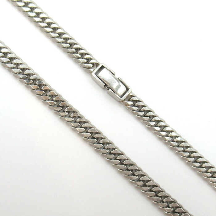 【中古】　喜平　６Ｗネックレス　Ｐｔ１０００　プラチナ　６面　６メンダブル　５０．９ｇ　６１ｃｍ【楽ギフ_包装選択】｜質屋かんてい局上尾駅前店