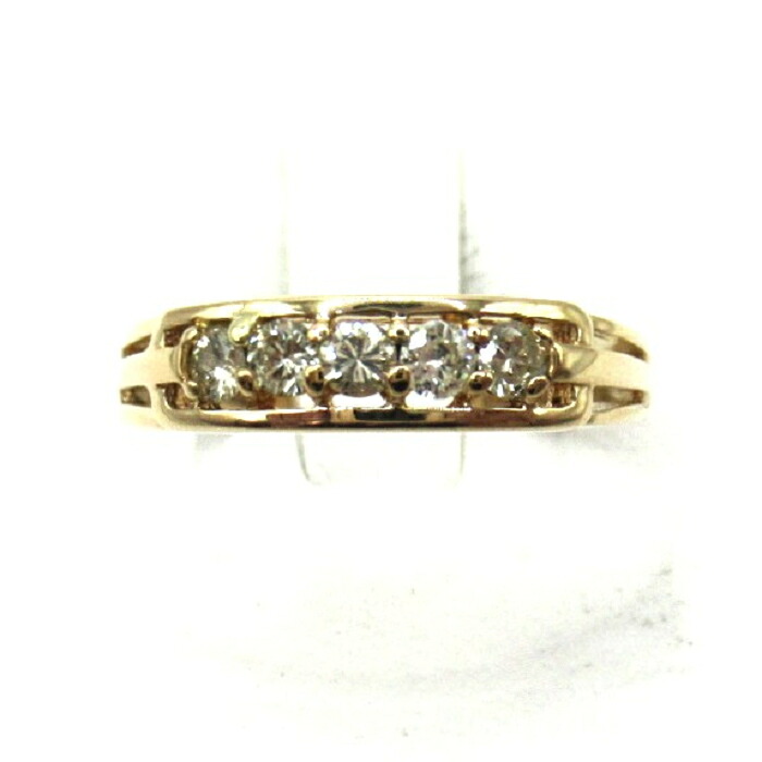 レディース【中古】 ダイヤモンドリング K18 D0.28ct 金 ゴールド 約#11.5 約11.5号 仕上げ済み【楽ギフ_包装選択】|質屋かんてい局上尾駅前店