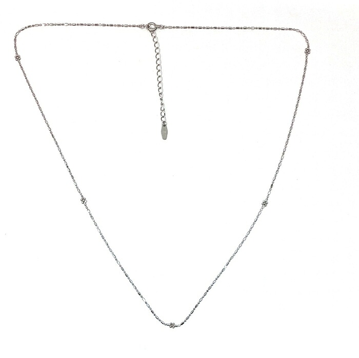 レディース【中古】 デザインネックレス K18WG ホワイトゴールド 金 アジャスター付き【楽ギフ_包装選択】|質屋かんてい局上尾駅前店