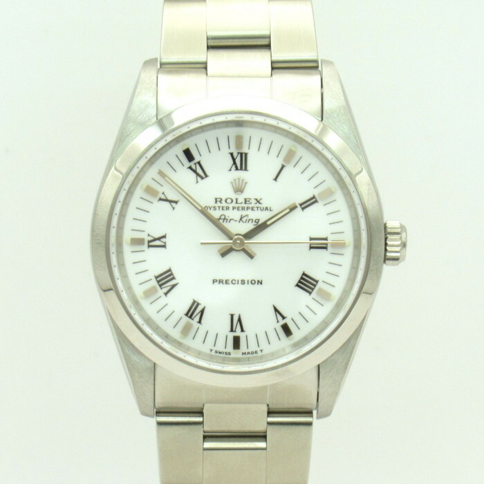 メンズ時計【中古】 　ＲＯＬＥＸ　ロレックス 　エアキング　１４０００ 　Ｗ番　１９９４年～１９９５年頃 　オーバーホール済 【楽ギフ_包装選択】