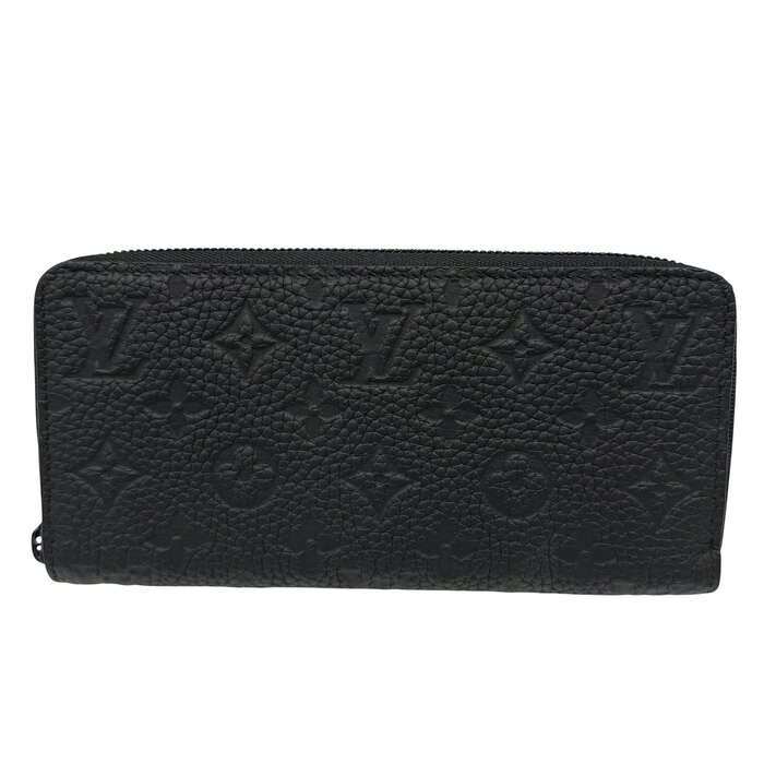 メンズ【中古】 ＬＯＵＩＳ ＶＵＩＴＴＯＮ\u003cBR\u003e ルイ ヴィトン\u003cBR\u003e ジッピーウォレット・ヴェルティカル M69047 トリヨン ラウンドチャック 長札入れ 黒いこと【楽ギフ_荷拵え選りわける】