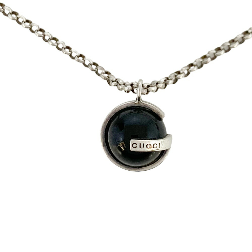 楽天市場】グッチ ネックレス SV925 オニキス ボール 094830 オニキス