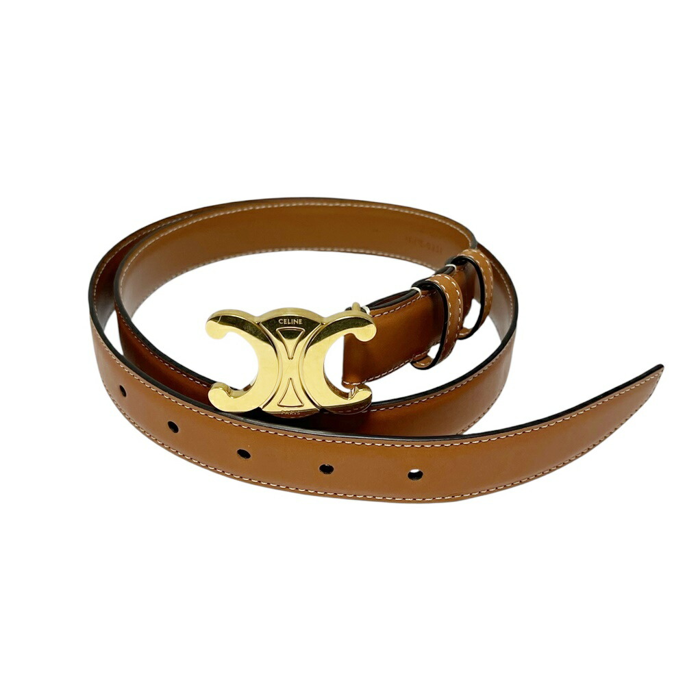 このは様スモール トリオンフ ベルト / トリヨンレザー70 スモール 18MM トリオンフ ベルト / トリヨンレザー - ブラック