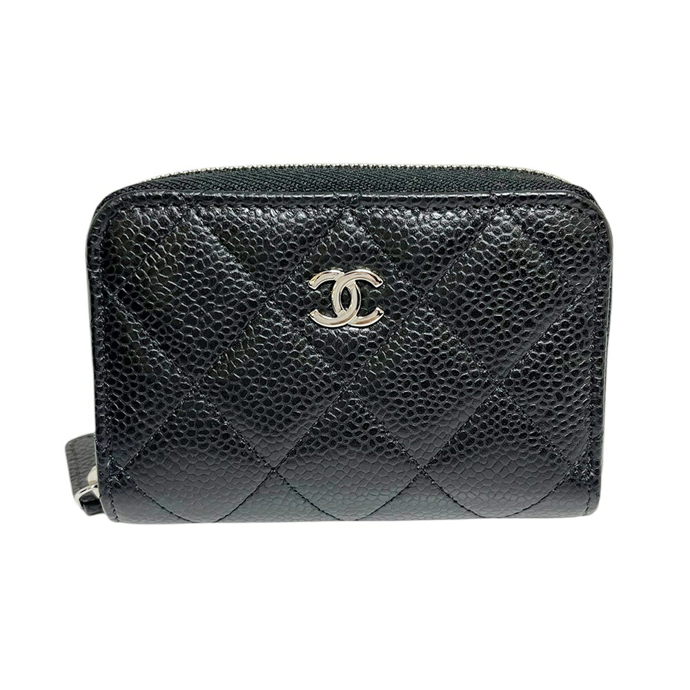 CHANEL【シャネル】AP0216 クラシック ジップ コインパース キャビアスキン(シルバー金具）ブラック 財布 【中古】 USED-SS 質屋 かんてい局 加古川店 A25-1626 008｜質屋かんてい局 加古川店