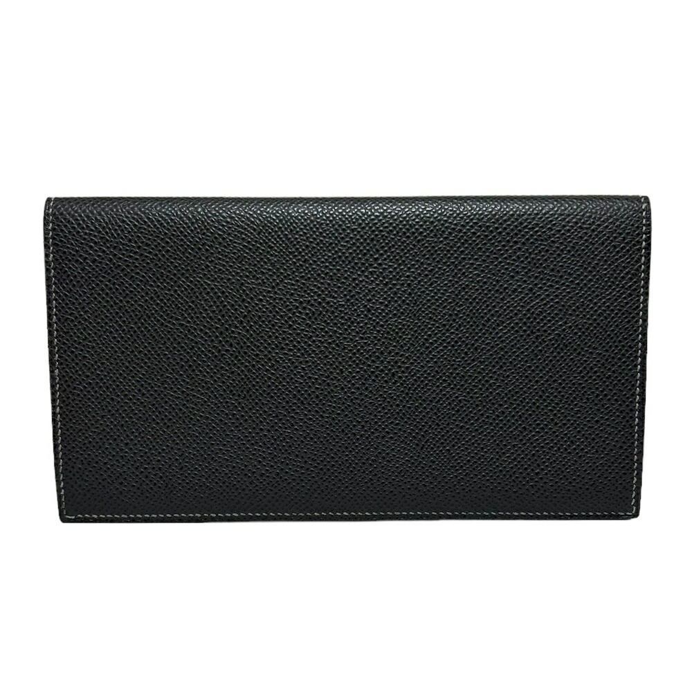 HERMES【エルメス】MC2 フレミング グリ・アスファルト ヴォーエプソン ウォレット 黒鉛 黒いこと B目じるし メンズ 長銭入れ 【中古】 USED-SA 一六銀行 かんてい局 加古川店 A24-1060 008