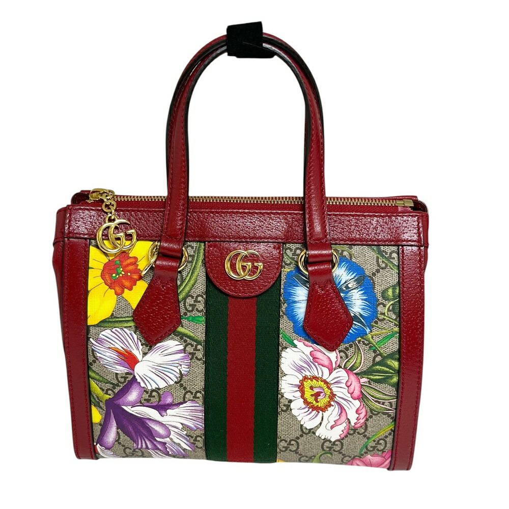 GUCCI【グッチ】547551 520981 オフィディアGGフローラ2WAYバック GGスプリームキャンバス レッド マルチカラー ショルダーバッグ 鞄 【中古】 USED-A 質屋 かんてい局 加古川店 A26-0444 008|質屋かんてい局 加古川店